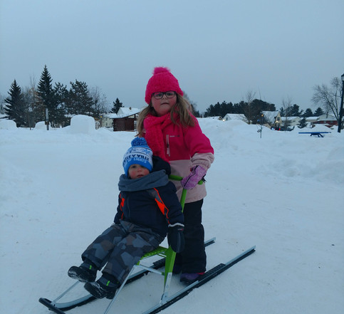 Kicksledding is accessible for folks all ages.  